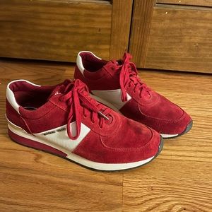 Red Micheal Kors sneakers